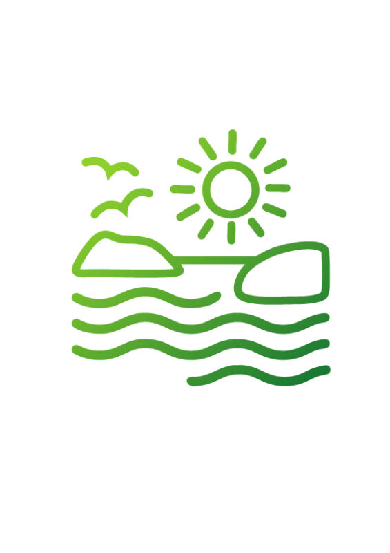 Elämää meren läheisyydessä - kärkihankkeen kuvituskuva.