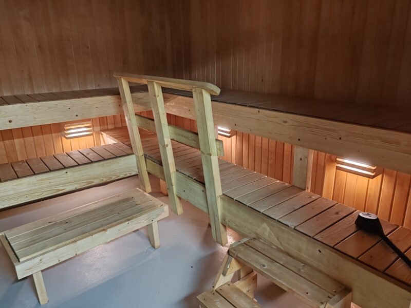 Myllytyryn saunan lauteet.