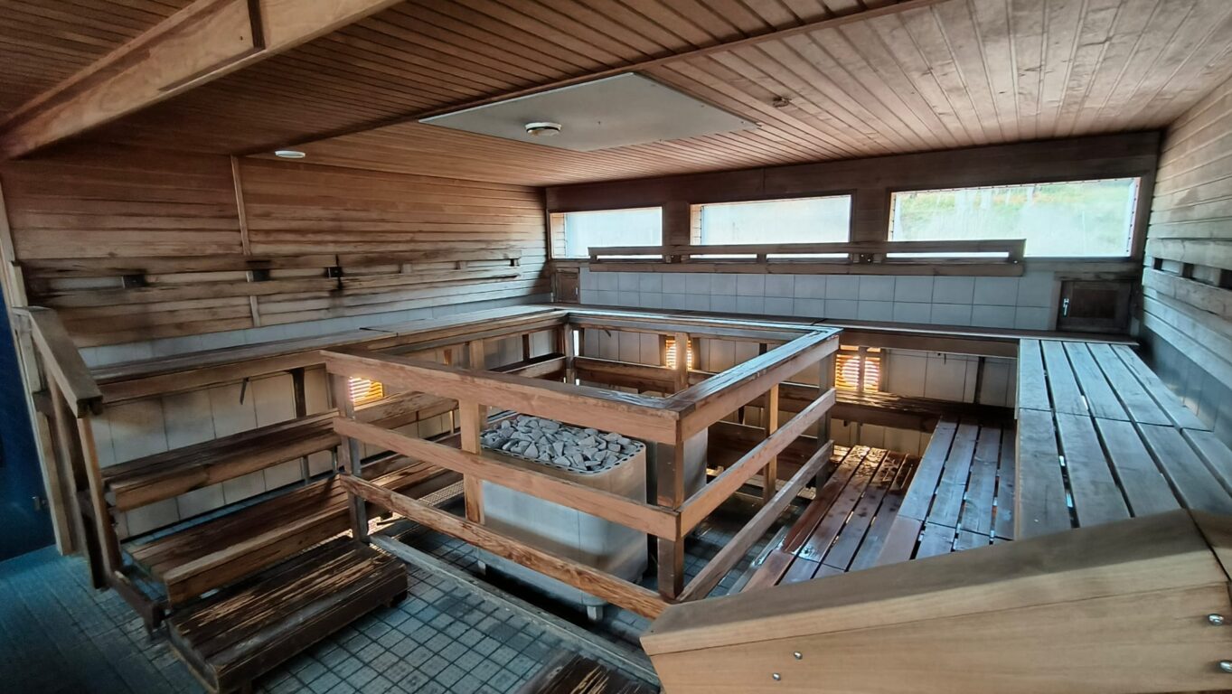 Kokkilan saunalta sisäkuva