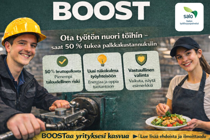 Nuorten työllistymissetelin kuvituskuva. 