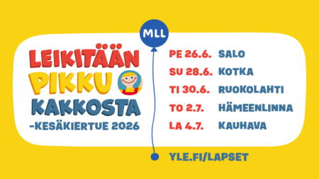 Leikitään Pikku Kakkosta -kesäkiertue 2026 - Leikin ja ilon juhlaa koko perheelle Salossa!!