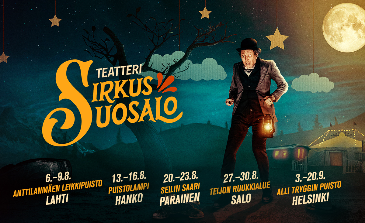 Teatteri Sirkus Suosalo: Rantaruntti-kiertue 2026
