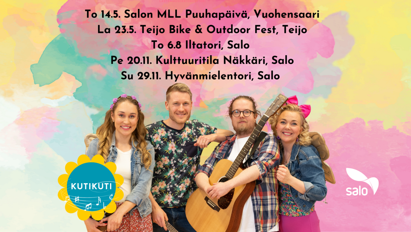 Kutikuti-lastenmusiikkiorkesteri iltatorilla