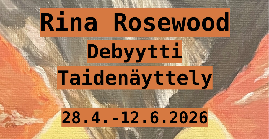 Rina Rosewoodin Debyytti-taidenäyttely Kuusjoen kirjastossa