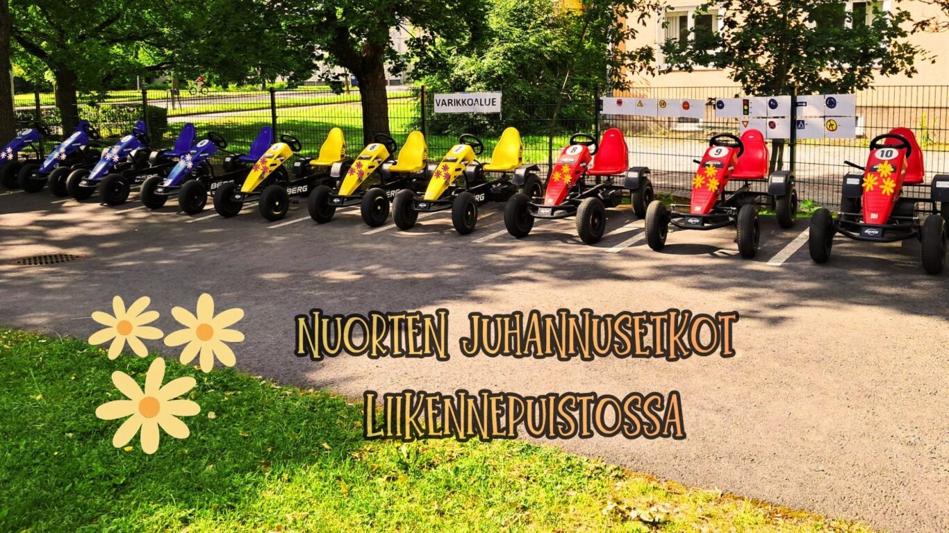 Nuorten juhannusetkot liikennepuisto Alangossa 17.6.