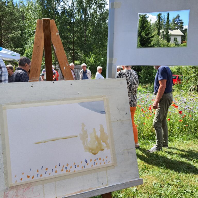 Taidetta Trömperin kesään - vesivärimaalausta ripauksella taikuutta